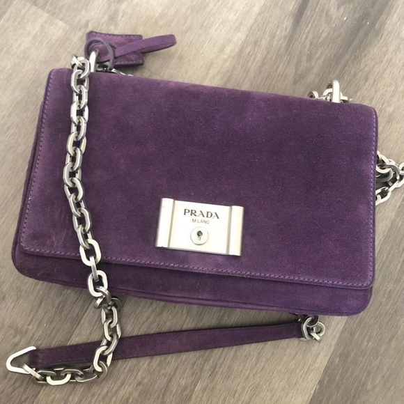 Prada Suede crossbody bag - Picture 1 of 4